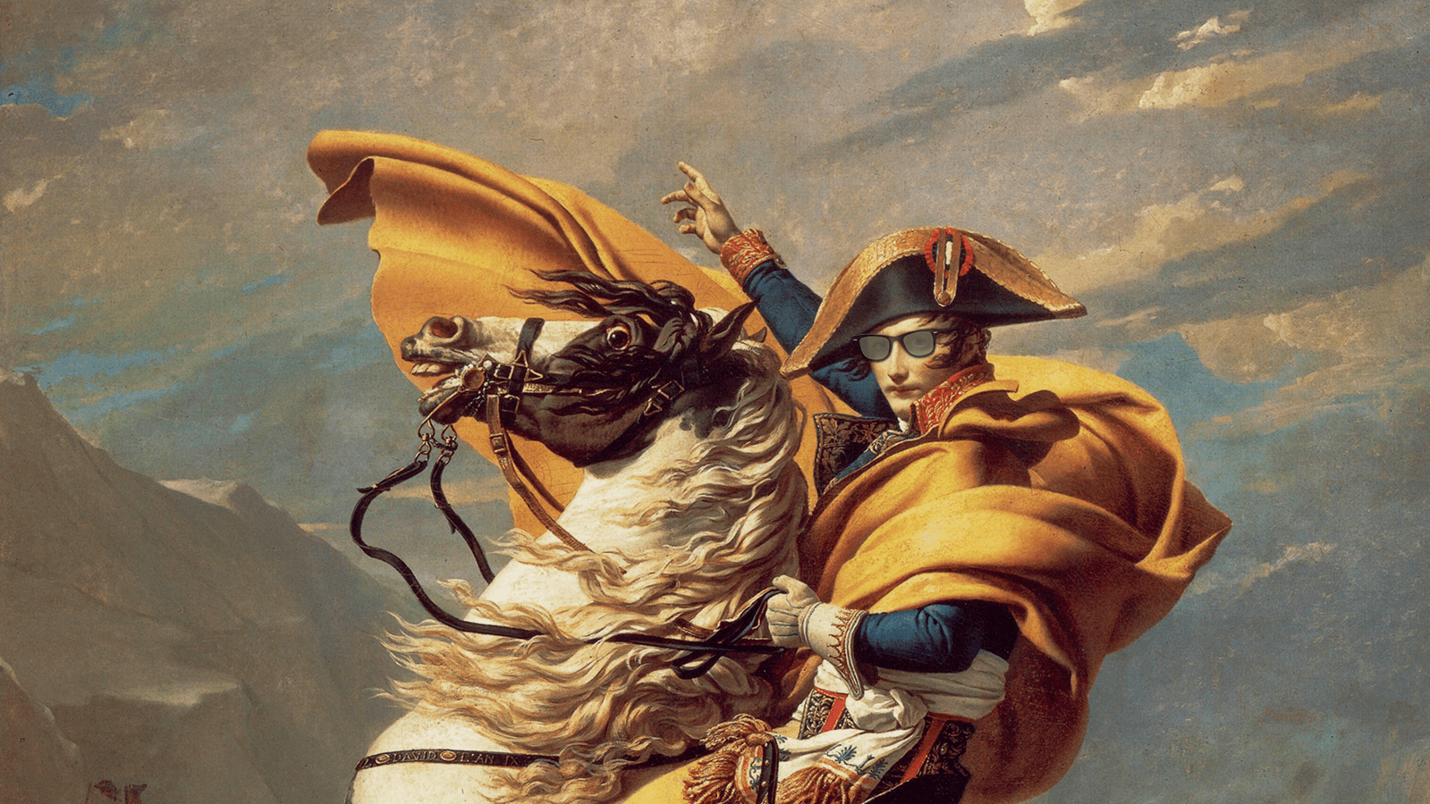 Napoleon in sunglasses
