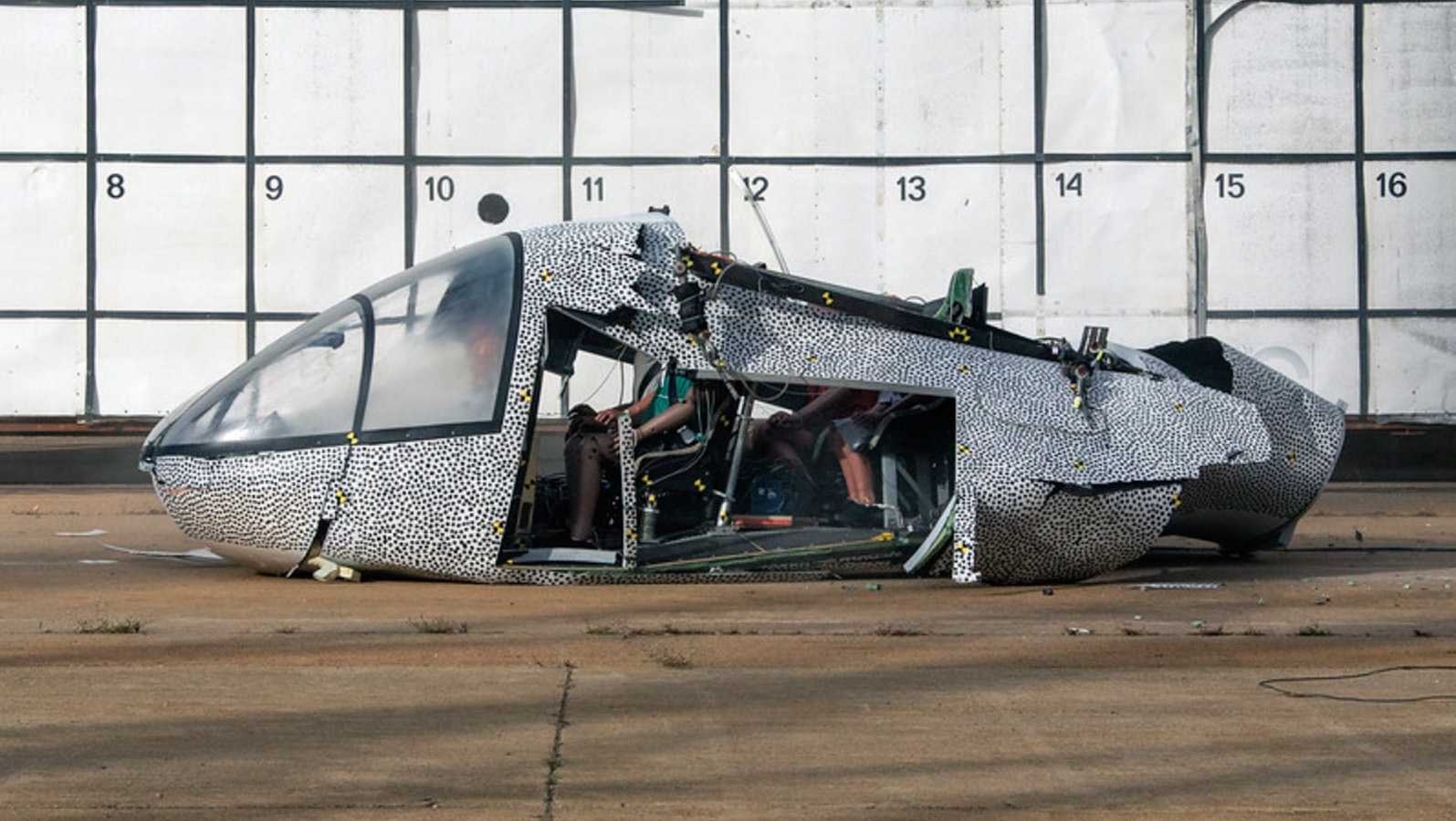 Damage to mockup of electric aircraft cabin provides data point for future tests and coming standards for certification
