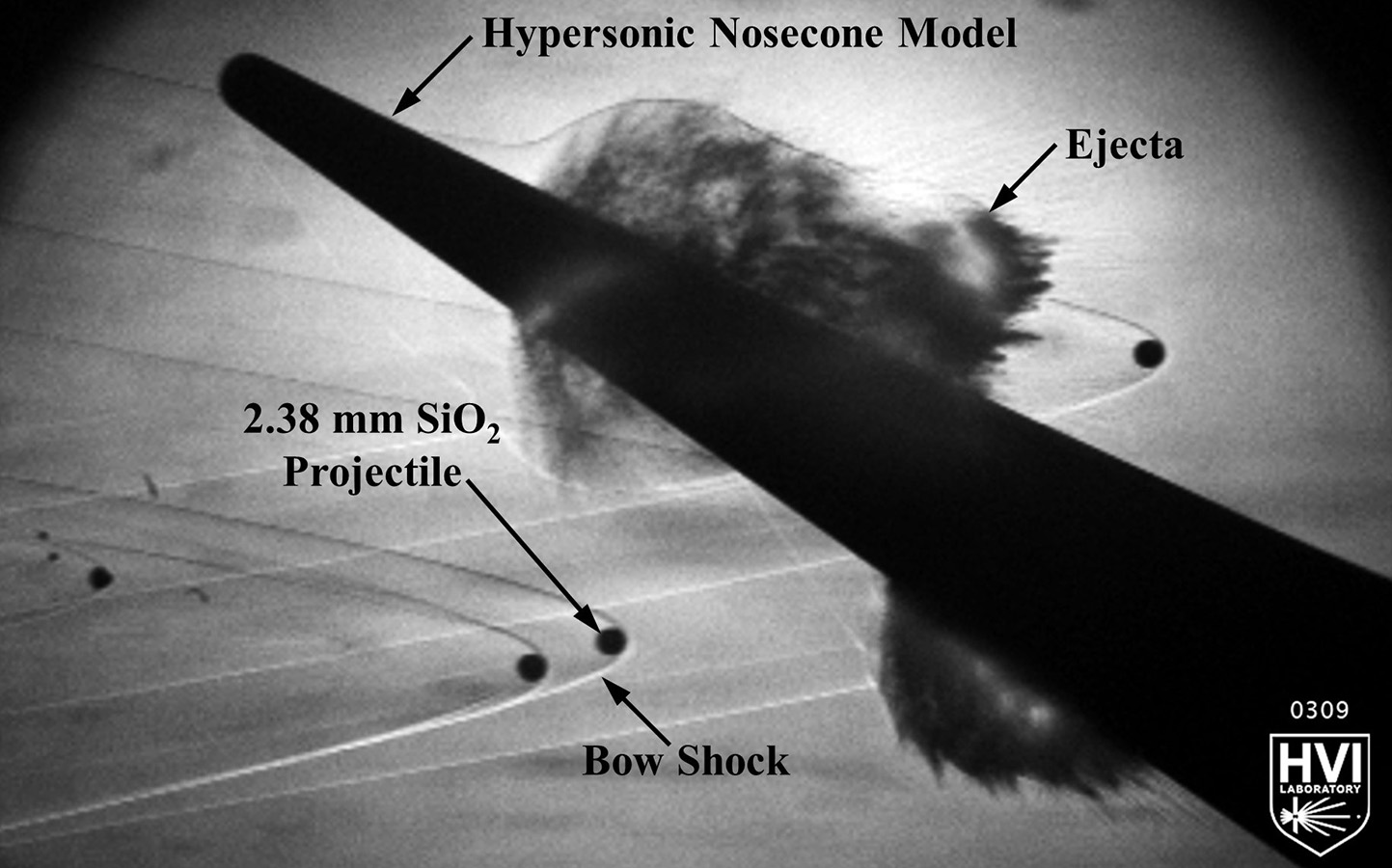 Advances seen in high-temperature ceramic matric composites and in hypervelocity impact test facilities